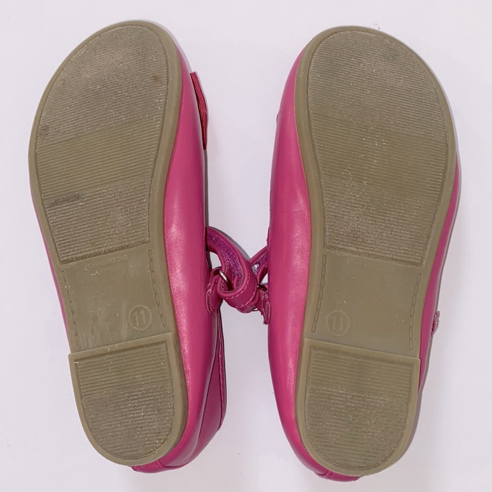 Cherokee Pink Kids Ballet Shoes with Bow. Size 11 Toddler. - Picture 7 of 7